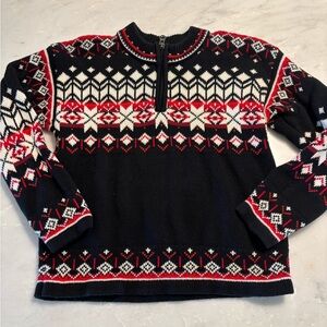 Hanna Andersson Nordic Black and Red Sweater